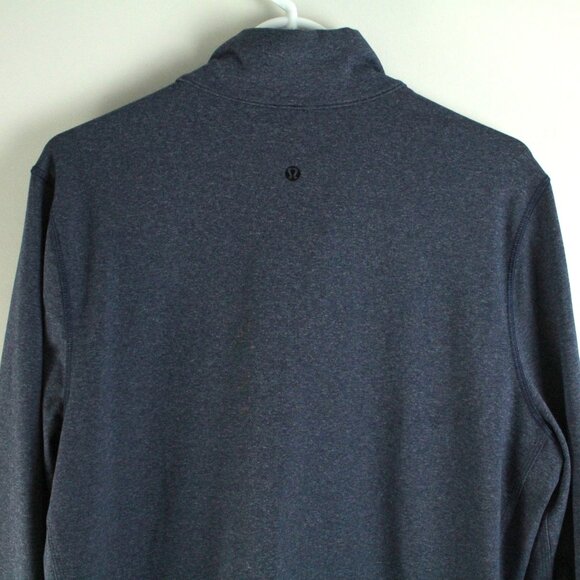 Lululemon Post Gravity Heathered Inkwell Zip Up High Collar Lightweight Jacket M - Picture 6 of 7